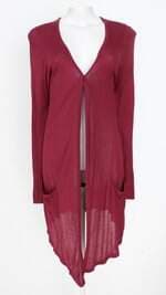 cardigan tug woman feminino vermelho