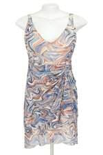 vestido Youcom feminino estampado  com drapeado e franzido