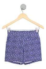 Shorts de Academia Animal Print Roxo