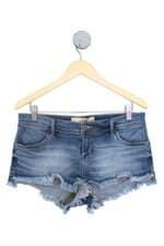 shorts jeans Hollister feminino azul