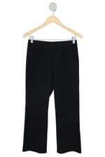 calça de tecido Zara feminina preta com cós com elástico