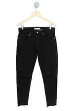 calça de sarja Zara feminino preta