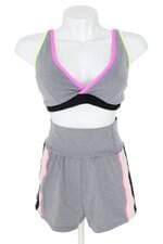 conjunto fitness Body For Sure feminino cinza com bojo