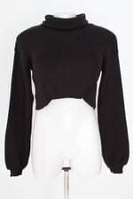 blusa cropped mundo lolita feminina preta