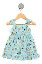 vestido kids ESTAMPADO com laço