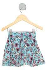 saia kids estampada com cós com elástico