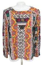 blusa manga longa Cantão feminina estampada 