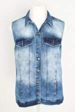 colete jeans Renner masculino azul