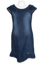 vestido jeans isabela modas feminino azul