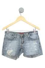 shorts jeans C&A feminina azul