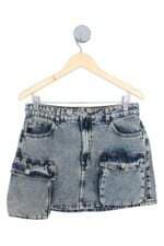 saia jeans Renner feminina azul