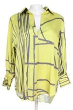 blusa annexe feminina estampada com barra mullet