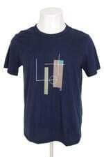 camiseta Hering masculina azul com silk