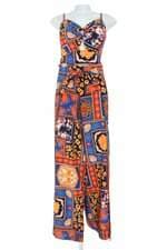 conjunto duas peças feminino estampado