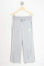calça esportiva Nike feminina cinza com cós com elástico e silk