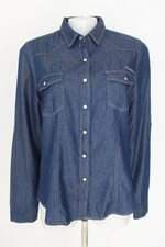 camisa pepe jeans feminina azul