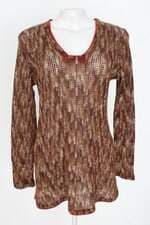 blusa Missoni feminina marrom com fenda