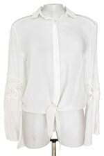 camisa Achados da Paula feminino branco com renda
