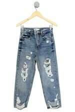 calça jeans Zara feminino azul