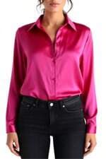 camisa em seda Intimissimi feminina rosa