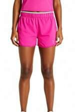 shorts de academia Centauro feminino rosa com cós com elástico