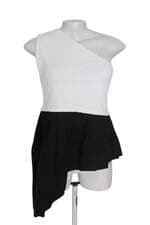 Busa Zara bicolor assimétrica com plissado 