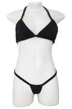 Conjunto de Biquíni Preto Ajustavel