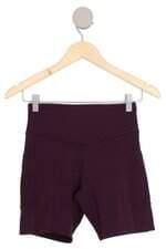 shorts de academia Renner feminino roxo com recortes