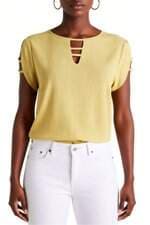 blusa feminina amarela