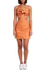 vestido curto Dress & Co. feminino laranja