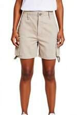 bermuda cargo em sarja Renner feminina bege