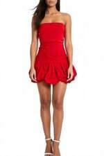 vestido curto Achados das Influencers feminino vermelho