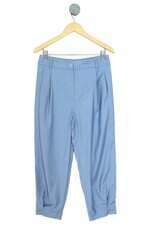 Calça Cenoura de Alfaiataria Azul Renner