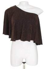 blusa lurex murau com babado