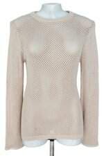 blusa Nv feminino bege com transparência