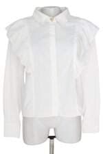 Camisa Branca com Babado Renner