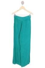Calça Verde Pantalona Fenda Frontal Afghan