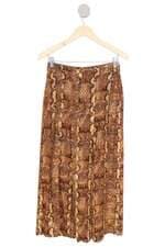 Calça Pantacourt Estampa Animal Print Zara 