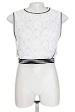 Cropped Em Renda Branco Riachuelo