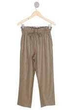 Calça Clochard em Pu Bege Zara