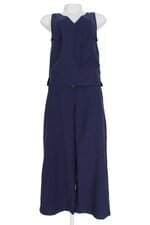 Conjunto Duas Peças Regata e Calça Pantalona em Viscose Azul Renner