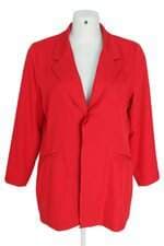 Blazer Alongado Vermelho Plus Size Ashua 