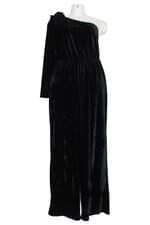 Macacão em Veludo Preto Coleção Rita Carreira e Ashua Plus Size 