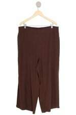 Calça Pantalona Marrom Plus Size riachuelo