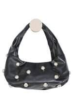 bolsa Baguete Preta Com Tachas Riachuelo