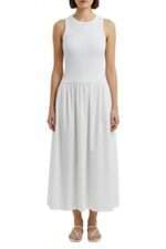 vestido C&A feminino branco com recortes