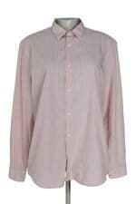 camisa Renner feminina com listras rosa e branca