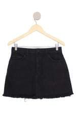saia jeans YouCom feminina preta