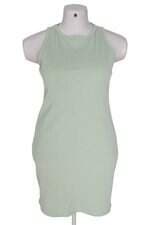 vestido canelado Riachuelo verde