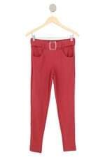 calça de tecido mari amaral feminina vermelha